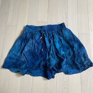 Lovestitch Blue Tie-Dye Women's Shorts